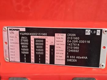 R650 V8 6x4 / HYDRAULIC / RETARDER / HUBREDUCTION